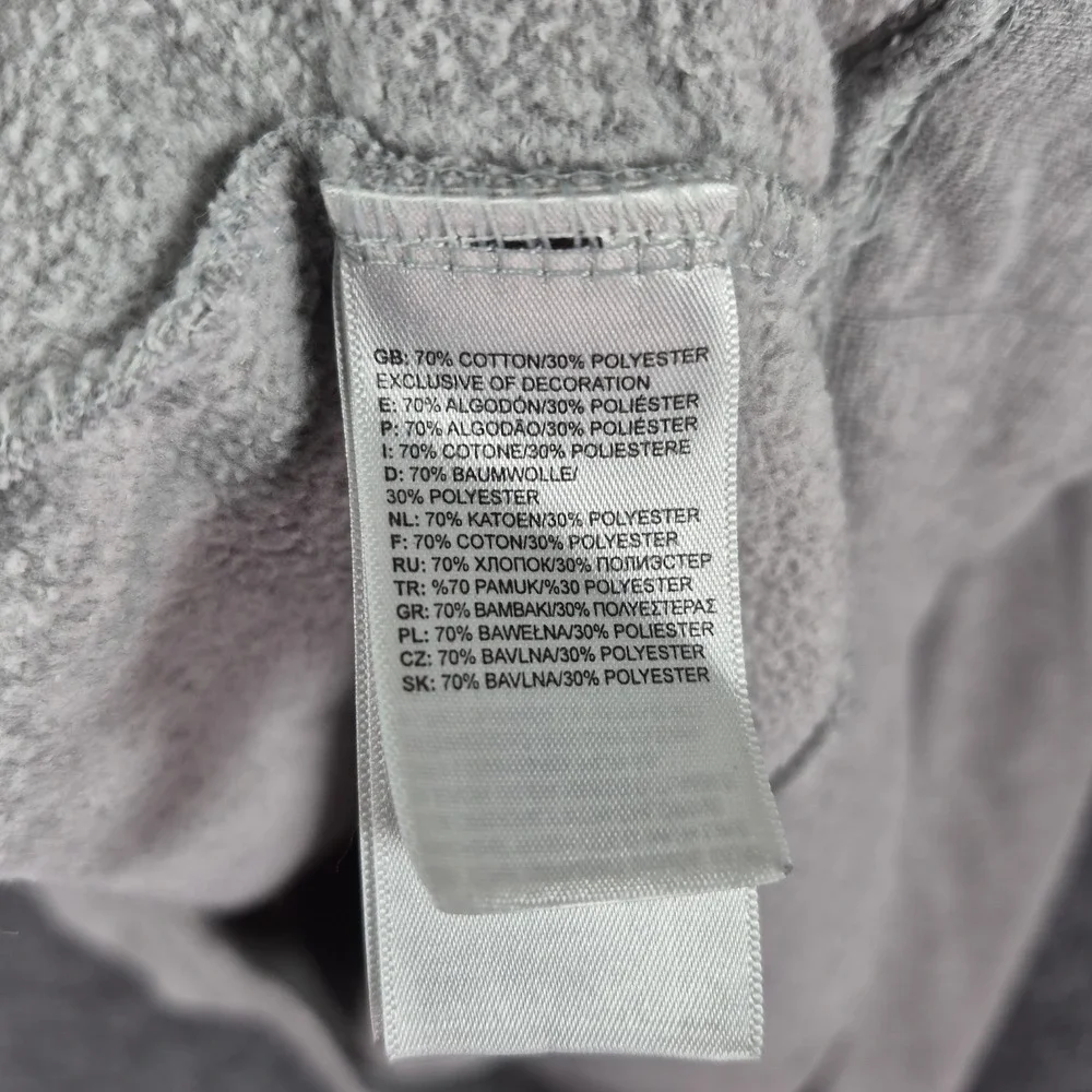 The North Face Gray Hoodie Mens S Never Stop Exploring Logo Pullover Sweatshirt‎